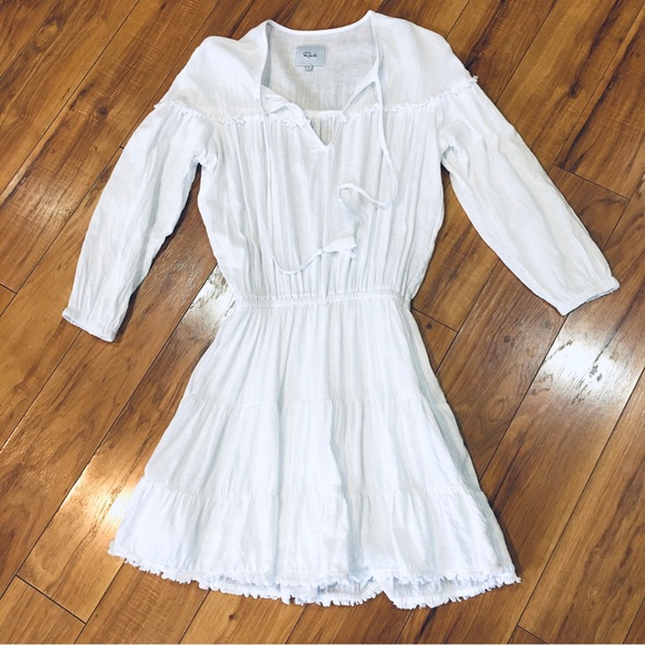 RAILS linen bride gauzy gauze boho prairie dress beach cottage